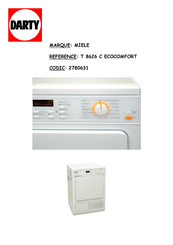 Miele SOFTTRONIC T 8626 WP Mode D'emploi