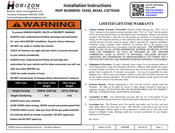 Horizon Global CQT76342 Instructions D'installation