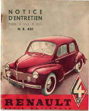 Renault R.2071 Notice D'entretien
