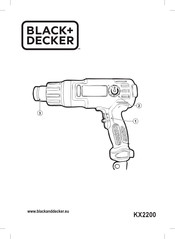 Black & Decker KX2200 Traduction Des Instructions D'origine