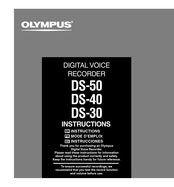 Olympus DS-40 Mode D'emploi