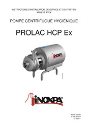 iNOXPA PROLAC HCP Instructions D'installation, De Service Et D'entretien