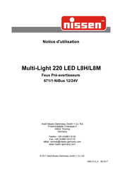 nissen Multi-Light 220 LED L8M Notice D'utilisation