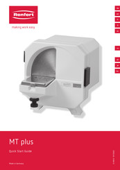 Renfert MT plus Guide De Démarrage Rapide