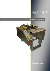 Matco M-F PLX Notice D'utilisation