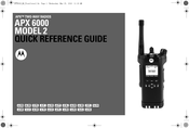 Motorola APX 6000 MODEL 2 Guide De Référence Rapide