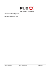 Flex Vessel Prep FSC 4-75 Mode D'emploi