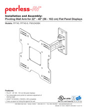 peerless-AV PP740-S Installation Et Montage