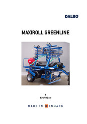 DALBO MAXIROLL GREENLINE 630 Mode D'emploi