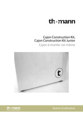 thomann Cajon Construction Kit Junior Notice D'utilisation