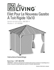 for Living 088-2061-4 Instructions D'assemblage