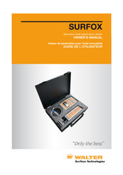 Walter Surfox 54T012 Guide De L'utilisateur