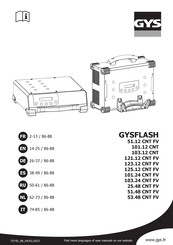 GYS GYSFLASH 53.48 CNT FV Manuel D'utilisation