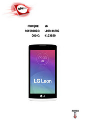 LG LEON Guide De L'utilisateur