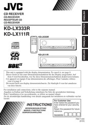 JVC KD-LX333R Manuel D'instructions