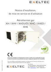 exeltec XHDUO 25 Notice D'installation, De Mise En Service Et D'utilisation