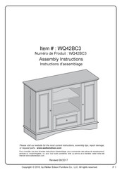 Walker Edison WQ42BC3 Instructions D'assemblage