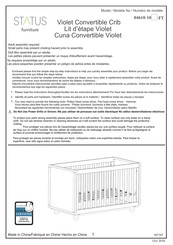 Status Furniture Violet 04610-10 Serie Instructions D'assemblage