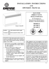 Empire Heating Systems DV-40E-5 Instructions Pour L'installation Et Manuel Du Propriétaire