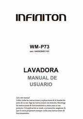 Infiniton WM-P73 Manuel D'utilisation