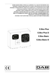 DAB E.Box Basic D Instructions Pour L'installation Et La Maintenance