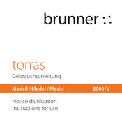 Brunner torras 8000/V Notice D'utilisation