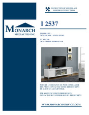 Monarch Specialties I 2537 Instructions D'assemblage