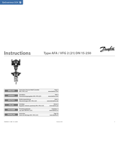 Danfoss AFA 2 DN 15-250 Instructions