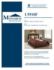 Monarch Specialties I 5910F Instructions D'assemblage