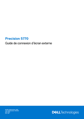 Dell Precision 5770 Guide De Connexion