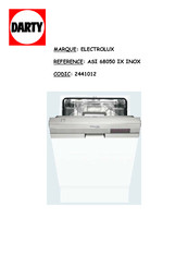 Electrolux ARTHUR MARTIN ASI 68050 IX Notice D'utilisation