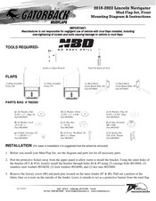 Gatorback Mudflaps NBD Instructions De Montage