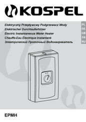 Kospel EPMH 7,5 Mode D'emploi
