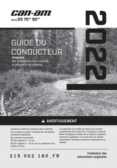 BRP Can-Am DS 90 Serie 2022 Guide Du Conducteur