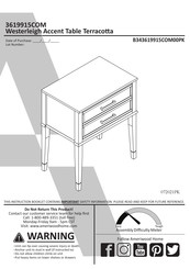 Ameriwood HOME 3619915COM Instructions De Montage