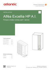 Atlantic Alfea Excellia HP A.I. 024143 Manuel D'installation