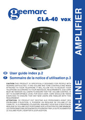 Geemarc CLA-40 VOX Notice D'utilisation