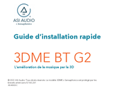 ASI Audio 3DME BT G2 Guide D'installation Rapide