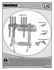Yakima KingJoe Pro 3 Notice De Montage