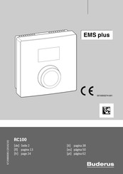 Buderus EMS plus RC100 Mode D'emploi