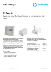 Oventrop R-Tronic Fiche Technique