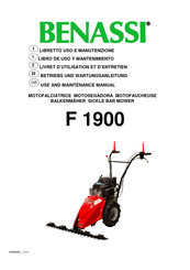 Benassi F 1900 Livret D'utilisation Et D'entretien