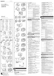 Sony SPK-HCC Guide De Préparation