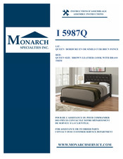 Monarch Specialties I 5987Q Instructions D'assemblage