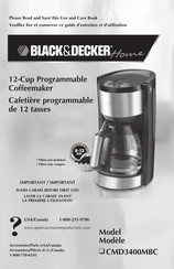 Black & Decker Home CMD3400MBC Mode D'emploi