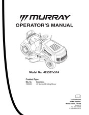 Murray 425307x51A Manuel De L'opérateur
