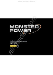 Monster Power Professional Power Center PRO5100 Manuel Du Propriétaire