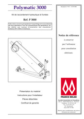 FRANCO BELGE P 3000 Notice De Référence