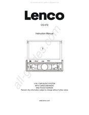 LENCO CS-472 Manuel D'instruction