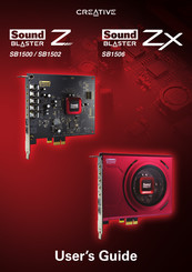 Creative Sound Blaster ZX SB1506 Guide De L'utilisateur